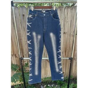 Vintage Manhattan Way Stretch Denim Jeans - Size 14 (Waist 33”, Inseam 31”)